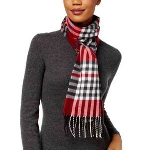 Cejon Plaid Long Fringe Scarf